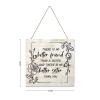 Wooden Signs, Rustic There is No Better Sister Than You Sign Plaque Pianted Quote Home Decor Farmhouse Garden Outdoor Wall Art 12"X12", Made in USA #333 view 2