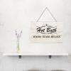 Wooden Signs, Rustic Hot Bath Wash Soak Relax Sign Plaque Pianted Quote Home Decor Farmhouse Garden Outdoor Wall Art 8"X12", Made in USA #479 view 4