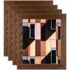 ArtToFrames 4x6 Inch Brown Picture Frame, 4 - Pack, This 1.75 inch Custom Wood Poster Frame is Brown, Comes with Regular Glass (Frame_Pack_4_82223-103-4x6) view 1
