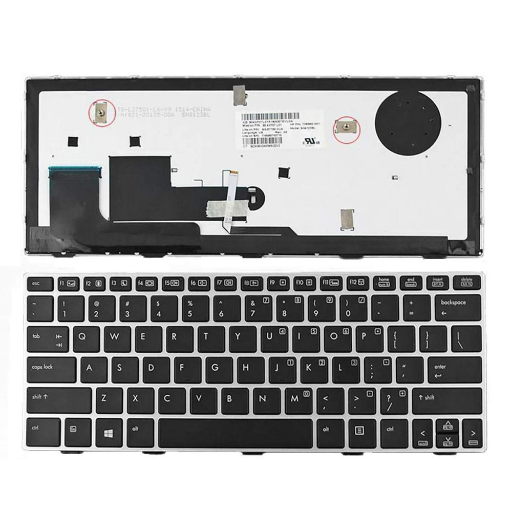 yhfshop us English Layout Laptop Replacement Keyobard for HP EliteBook Revolve 810 G1 G2 G3 Laptop Keyboard Newest Arrival