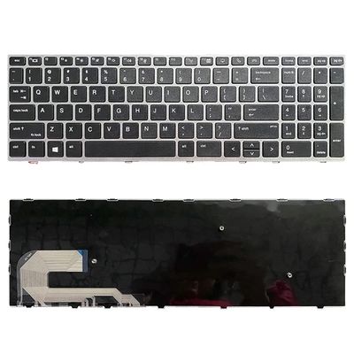 yhfshop New US Laptop Keyboard for HP EliteBook 850 G5 Silver Frame Without Backlit