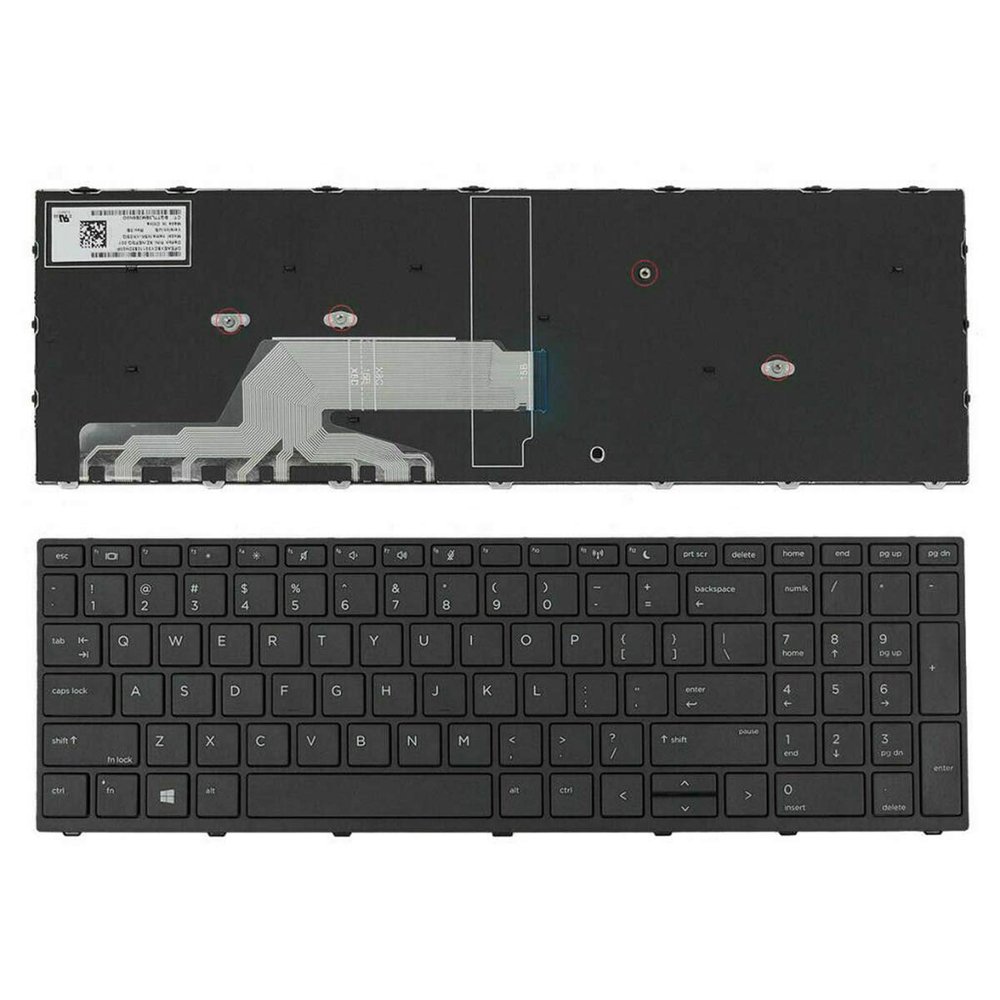 yhfshop New Laptop Keyboard for HP Probook 450 G5 455 G5 470 G5 US No Backlit Black