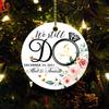 Personalized We Still Do Ornament, Custom Valentine's Day Ornament, Romantic Mr. & Mrs. Gift Keepsake, Anniversary Souvenir Presents for Parents, Ceramic Round Christmas Ornament, Made in USA view 2