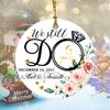 Personalized We Still Do Ornament, Custom Valentine's Day Ornament, Romantic Mr. & Mrs. Gift Keepsake, Anniversary Souvenir Presents for Parents, Ceramic Round Christmas Ornament, Made in USA view 3
