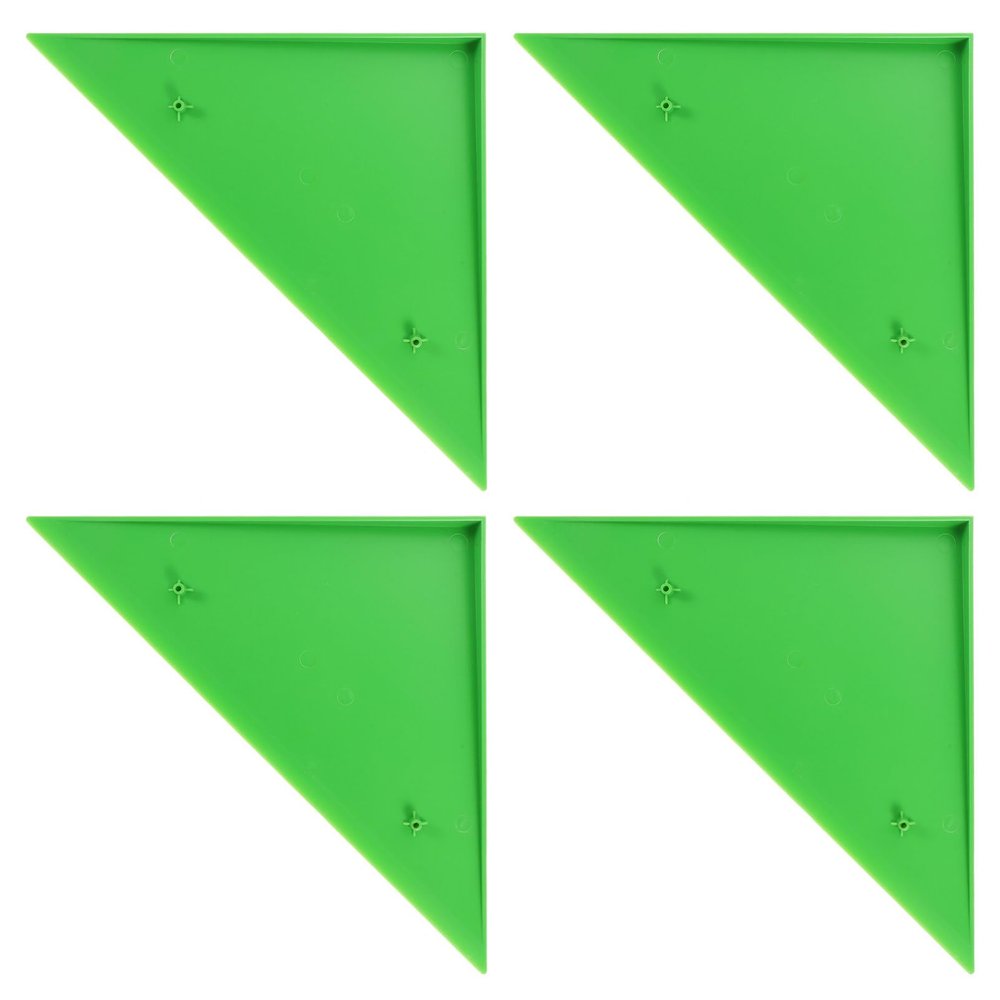 4Pcs Triangle Foosball Table Corner Parts Durable Plastic Football Table Corner Protector Guard Foosball Machine Accessories Fit for Most s Green