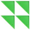 4Pcs Triangle Foosball Table Corner Parts Durable Plastic Football Table Corner Protector Guard Foosball Machine Accessories Fit for Most s Green view 1