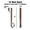 GameXcel 2 Pcs 15" Wreath Hanger for Front Door - Large Wreath Metal Hook for Christmas Wreath Over The Door Hanger - Bronze view 4