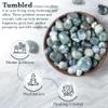 ZAICUS 1lb Moss Agate Tumbled Stones | Polished Crystals Healing | Natural Stones | Feng Shui | Chakra Balancing | Good Luck | Reiki Gift | Home Decor | Size 20-25 mm view 3