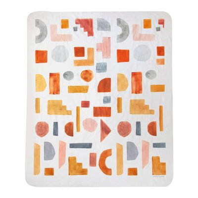Manual SATER Terra Cotta Fleece Throw, 60-inch Length