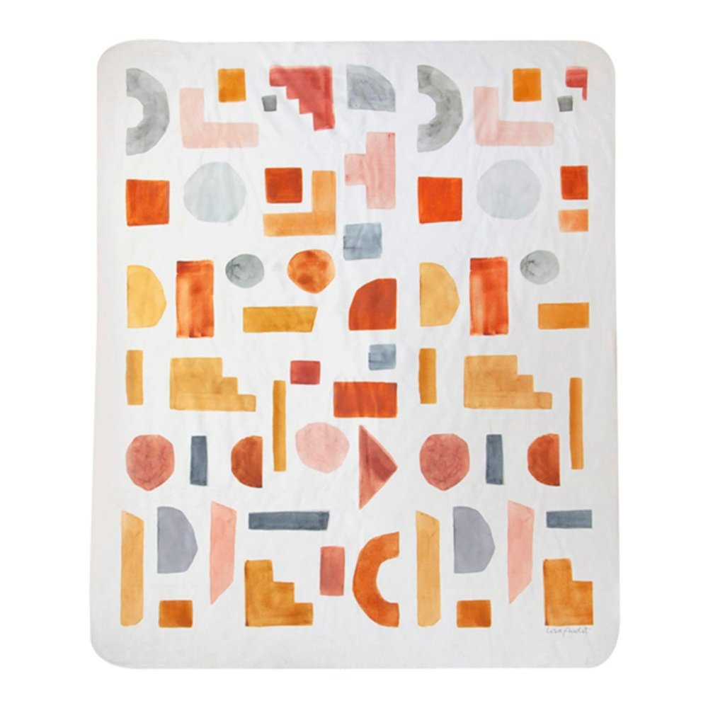Manual SATER Terra Cotta Fleece Throw, 60-inch Length