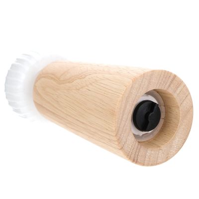 1pc Wooden Pepper Ceramic Top Manual Salt Mill for Home Cooking Lightweight Shaker for Restaurants Picnics and Outdoor Barbecues