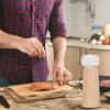 1pc Wooden Pepper Ceramic Top Manual Salt Mill for Home Cooking Lightweight Shaker for Restaurants Picnics and Outdoor Barbecues view 4