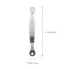 Angoily Cutting Board Handle 3PCS Stainless Steel Tray Handles for Wooden Kitchen Cabinet Knob Cabinet Pulls Pulls view 2