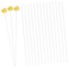 Clear Chocolate Holder Stick, 100pcs Plastic Chocolate Candy Truffle Wrappers Holders Stick Flower Packaging Support Rack for Valentines Day Wedding Birthday Party Decorations view 1