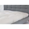 100% Organic Cotton Footstool with 2" Foam core in Organic Twill Fabric Case view 2