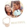 Uonlytech Desk Shaped Cosmetic Mirror 2X Magnification Bathroom Bedroom for Dressing Bathroom Bedroom White Desk view 3