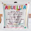 Personalized Blanket Abuelita, Abuelita Blanket, Blanket Custom Grandkids Names Custom Fleece Sherpa Blanket, Multicolor, 30x40, 50 x 60, 60x80, Blanket Gift view 1