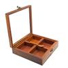 Ark Wood Art International Spice Box | Masala Box | Dry Fruit Container-Handcrafted with Indian Rosewood with 4 Large Detachable Containers For Gift And kitchen view 1