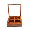 Ark Wood Art International Spice Box | Masala Box | Dry Fruit Container-Handcrafted with Indian Rosewood with 4 Large Detachable Containers For Gift And kitchen view 2
