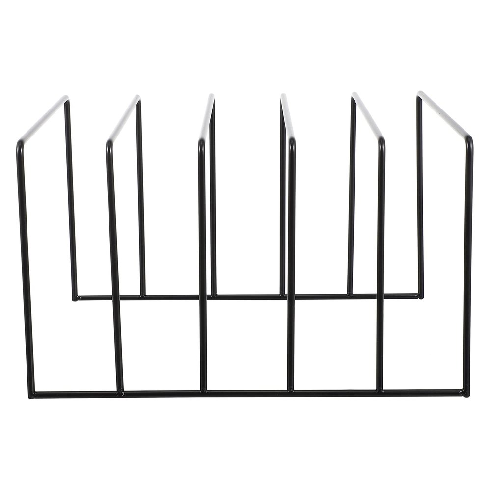 Angoily Vinyl Record Storage Rack Modern Iron Holder for Albums Space-saving Design for Office Living Room and Bedroom Lightweight and Easy to Use for Music