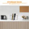 Angoily Vinyl Record Storage Rack Modern Iron Holder for Albums Space-saving Design for Office Living Room and Bedroom Lightweight and Easy to Use for Music view 3