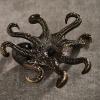 BESASDFHGB Statue sculptureLarge Octopus Statue Pure Copper Tea Table Ornament Lucky Home Decor Accessories Brass Animal Figurines view 2