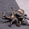 BESASDFHGB Statue sculptureLarge Octopus Statue Pure Copper Tea Table Ornament Lucky Home Decor Accessories Brass Animal Figurines view 3