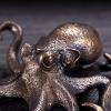 BESASDFHGB Statue sculptureLarge Octopus Statue Pure Copper Tea Table Ornament Lucky Home Decor Accessories Brass Animal Figurines view 4