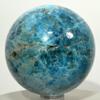 58mm Blue Apatite Sphere Sparkling Natural Mineral Polished Ball Quartz Crystal Stone - Madagascar + Stand view 1