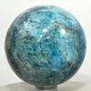 58mm Blue Apatite Sphere Sparkling Natural Mineral Polished Ball Quartz Crystal Stone - Madagascar + Stand view 2