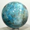 58mm Blue Apatite Sphere Sparkling Natural Mineral Polished Ball Quartz Crystal Stone - Madagascar + Stand view 3