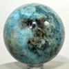 58mm Blue Apatite Sphere Sparkling Natural Mineral Polished Ball Quartz Crystal Stone - Madagascar + Stand view 4