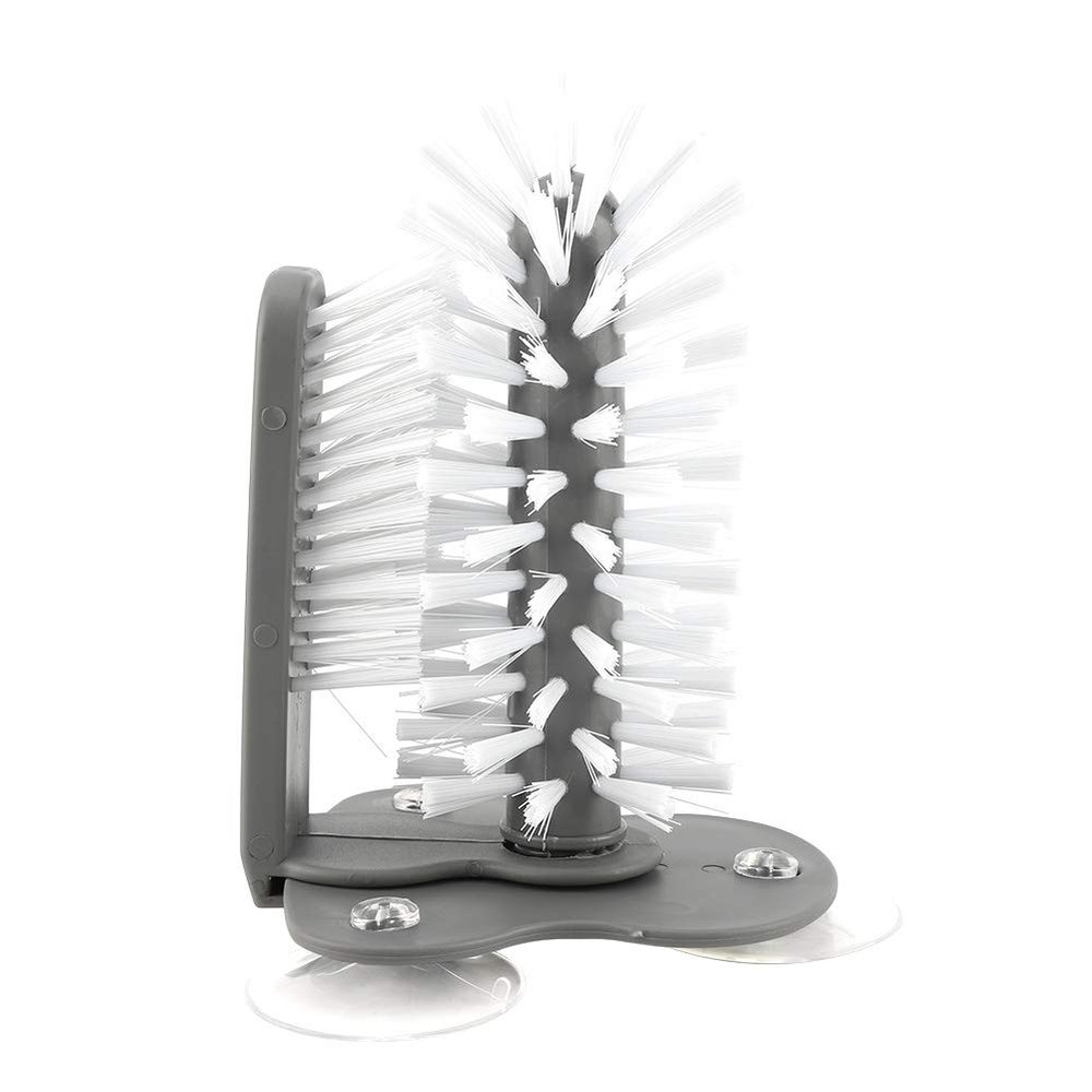 360 Glass Cup Brush Cleaner Washer Rotating Water Cup Tea Cup Brush Washing Cup Brush With Suction Cups Kitchen Tool