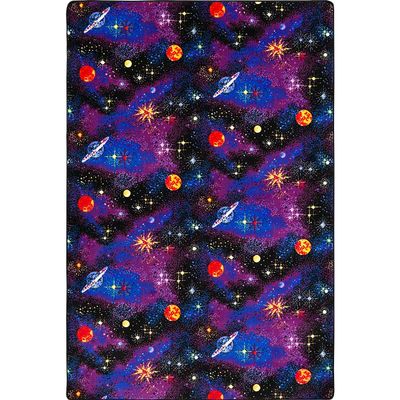 Joy Carpets Fluorescent Space Explorer 6' x 6' Area Rug