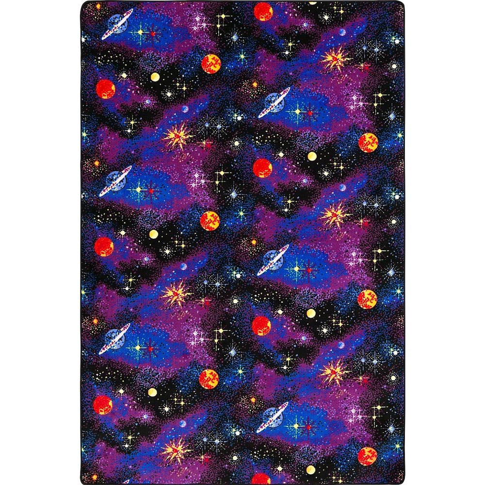 Joy Carpets Fluorescent Space Explorer 6' x 6' Area Rug
