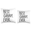 Best Ganny Ever Throw Pillow view 3
