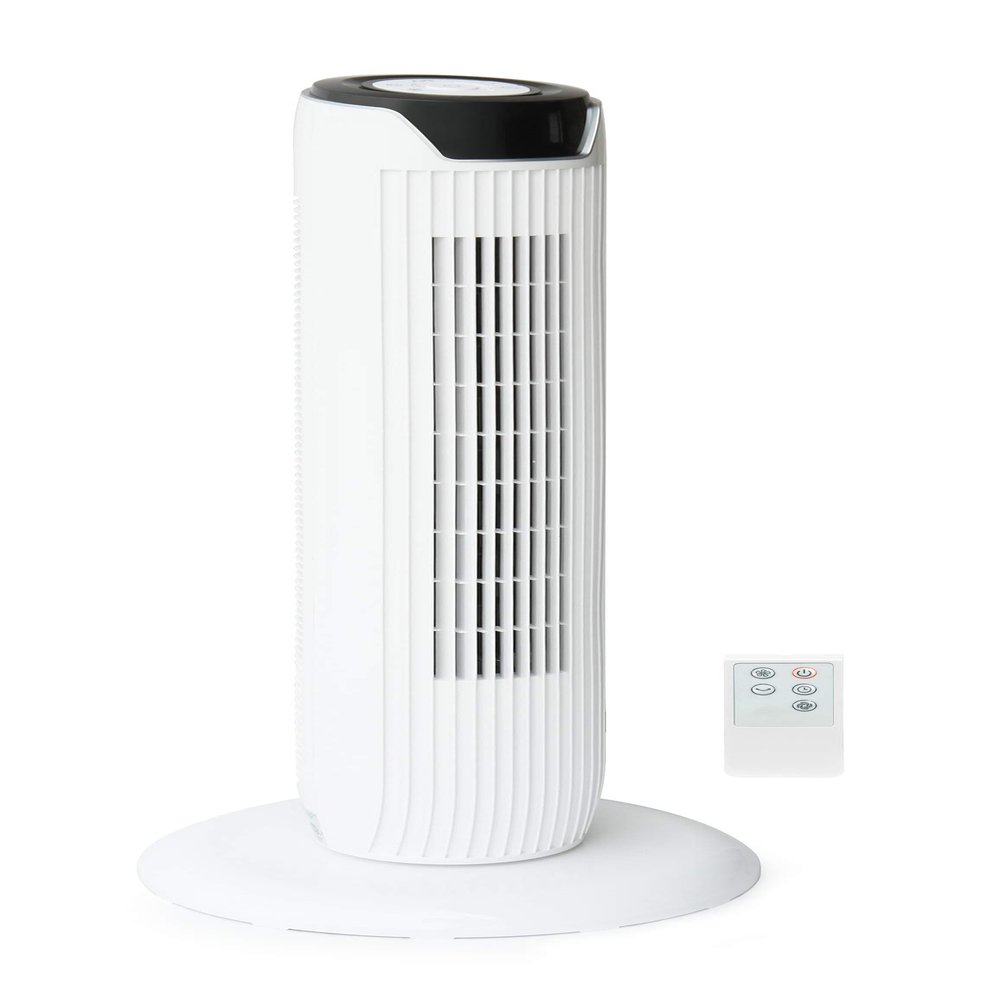SPT SF-1536WB: Tower Fan with Remote and Timer in White