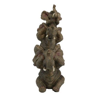 Acrobats Elephants Stacked 9.5" Figurine