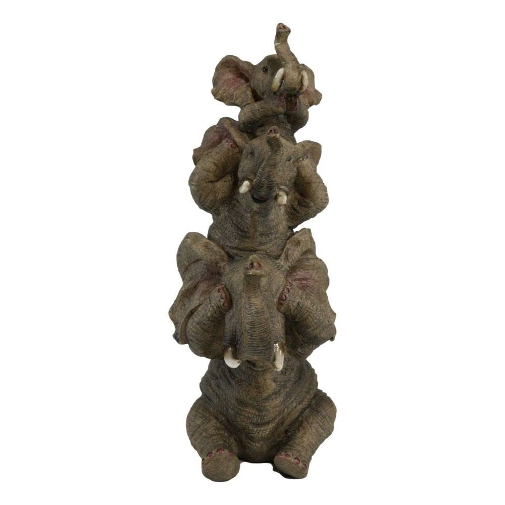 Acrobats Elephants Stacked 9.5" Figurine