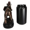 African Elephant Calf with Trunk Raised Figurine On Trophy Base 6.5" L view 3