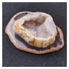 ZTBH Natural Meditation Crystal Natural White Agate Geode Cluster and Plate Crystal Mineral Specimen Quartz Rough Stone Point Healing Home Decoration Gift Crystal Stone view 1