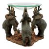 Trio Elephants Oil Warmer Statue Wax Tart Burner Aroma Diffuser Figurine view 3