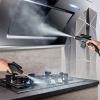 XYEJL Multifunction Handheld Steam Cleaner, 3000w Electric High Pressure Steam Clean Mobile Cleaning Machine Power Steamer, for Kitchen Bathroom Furniture Car,Black-220V view 3