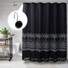 MitoVilla Black Shower Curtain Hooks Rings, Metal Shower Hooks for Shower Curtain Liner, Black Rust Proof Shower Rings for Curtain Accessories and Bathroom Shower Rod, 12 Pack Bathroom Set view 2