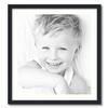 ArtToFrames 22x24 inch Satin Black Picture Frame with 2 Inch Single Light Cream Mat, SingleMat-FRBW26079-22x24-1403 view 1