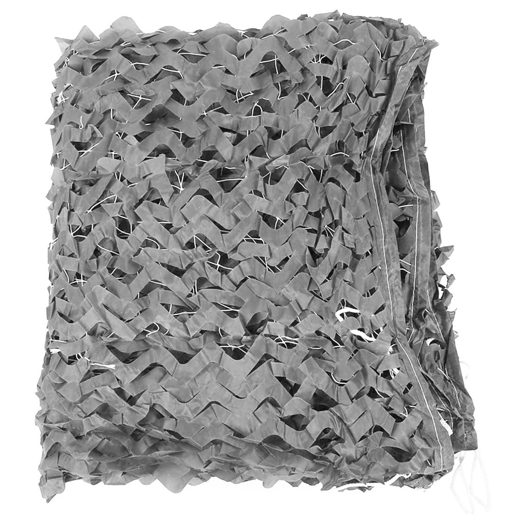 Jolan Camouflage Net 2m 3m 4m 5m 6m 7m 8m 9m 10m,Hunting Camouflage Netting,Outdoor Shade Net,Military Reinforced Camo Netting,Gray,for Sun Protection,Decoration,Camping,Grey-4x5m(13.1 * 16.4ft)
