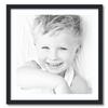 ArtToFrames 22x23 inch Satin Black Picture Frame with 2 Inch Single Super White Mat, SingleMat-FRBW26079-22x23-61 view 1