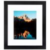 ArtToFrames 22x23 inch Satin Black Picture Frame with 2 Inch Single Super White Mat, SingleMat-FRBW26079-22x23-61 view 2