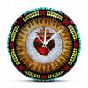 Geek Alerts Sacred Heart Silent Non Ticking Wall Clock,Battery Operated Quartz,Catholic Church Prayer Cross Crown of Thorns Roses Jesus Christ Home Decor 12inch Watch view 1