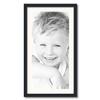 ArtToFrames 14x29 inch Satin Black Picture Frame with 2 Inch Single White Mat, SingleMat-FRBW26079-14x29-1402 view 1